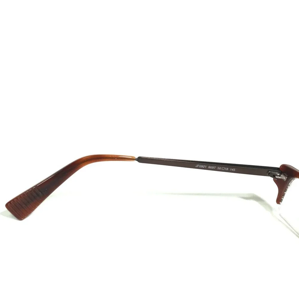 J.F. Rey Eyeglasses Frames JF0921 6097 Brown Rectangular Cat Eye 50-18-145